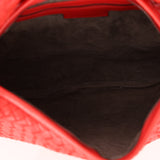 Bottega Veneta Intrecciato Red Hobo w/ Mirror