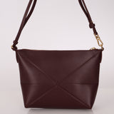 Loewe Calfskin Dark Burgundy Fold Pouch