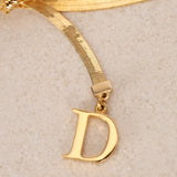 Dior Ribbon CD Motif Choker Necklace