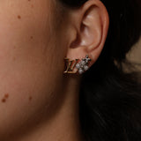 Louis Vuitton 2023 Dual Tone Crystal LV Gram Earrings