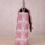 Chanel Nylon Pink Travel Line East West Flap with Chanel Wallet