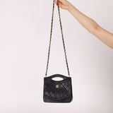 Chanel 1987 Lambskin Quilted Classic Small 31 Shopping Bag 24K GP