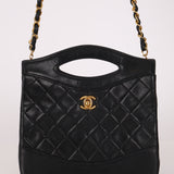 Chanel 1987 Lambskin Quilted Classic Small 31 Shopping Bag 24K GP