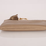 Loewe Metallic Gold Tassel Key Pouch