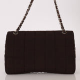 Chanel 2004 Nylon Chocolate Bar Easy Flap Bag