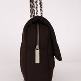 Chanel 2004 Nylon Chocolate Bar Easy Flap Bag