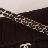 Chanel 2004 Nylon Chocolate Bar Easy Flap Bag