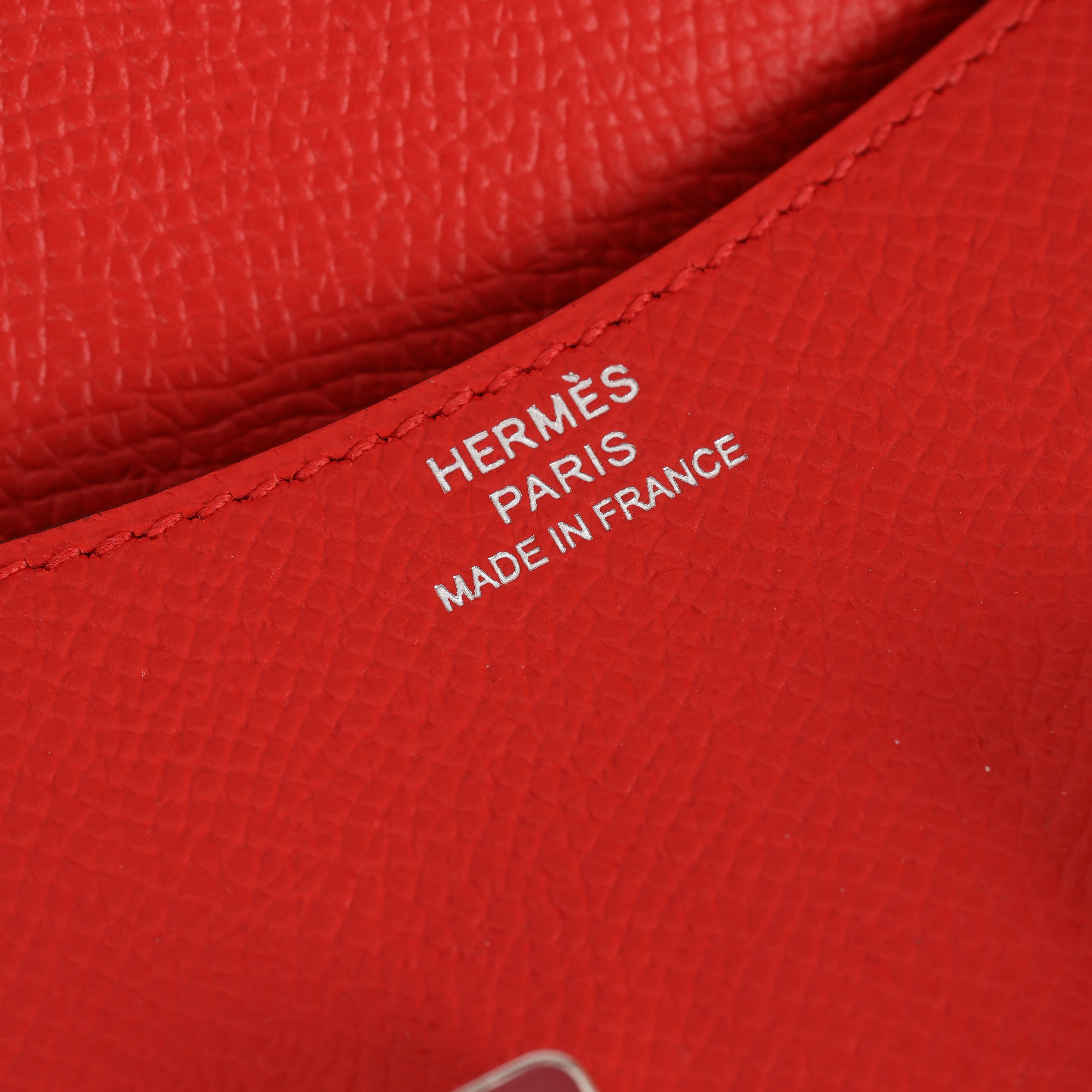 Hermès Constance Slim Wallet Rouge De Coeur Epsom 2021 PHW