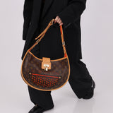 Limited Edition Louis Vuitton Perforated Crescent Shoulder Bag