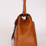 Dior 2002 Cognac Saddle Bowling Bag