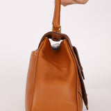 Dior 2002 Cognac Saddle Bowling Bag