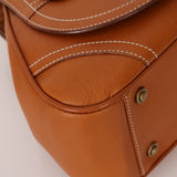 Dior 2002 Cognac Saddle Bowling Bag