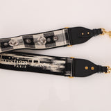 Dior 2019 Grained Leather Mini Saddle w/ Guitar Strap