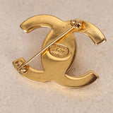 Chanel 1998 CC Turnlock Brooch 24K GP
