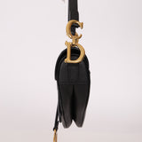 Dior 2019 Grained Leather Mini Saddle w/ Guitar Strap
