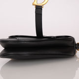 Dior 2019 Grained Leather Mini Saddle w/ Guitar Strap
