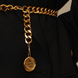Chanel 1994 Chunky Chain Wax Seal Belt 24k GP