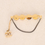 Chanel 2001 CC Coco Jeweled Brooch