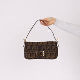 Rare Fendi Zucca Baguette GHW