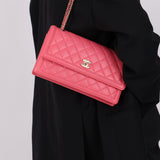 Chanel 2016 Lambskin Pink Accordion Flap Bag