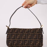 Rare Fendi Zucca Baguette GHW