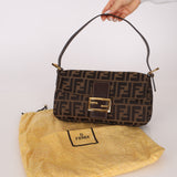 Rare Fendi Zucca Baguette GHW