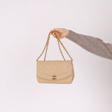 Chanel 1994 Beige Lambskin Small Diana