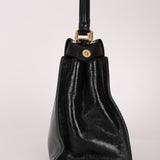 Fendi Black Agnello Old Shine Small Peekaboo