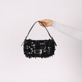 Limited Edition Fendi Sequin Beaded Embellished Baguette