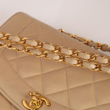 Chanel 1994 Beige Lambskin Small Diana