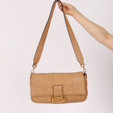 Fendi 1974 Zucca Embossed Baguette