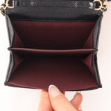 Chanel 2022 Caviar Quilted Flap Card Holder On Chain