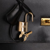 Hermès 2000 Noir Box Kelly Dépêches 38 GHW