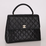 Chanel 2000 Caviar Kelly Top Handle