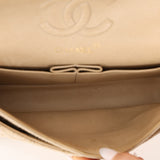Rare Chanel 1994 Hemp Small Classic Double Flap Bag 24k GP