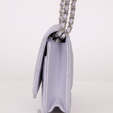 Chanel 21K Lavender Caviar Wallet on Chain