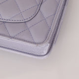 Chanel 21K Lavender Caviar Wallet on Chain