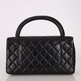 Rare Chanel 1996 Lambskin East West Kelly Top Handle SHW