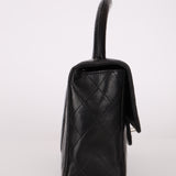 Rare Chanel 1996 Lambskin East West Kelly Top Handle SHW