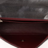 Rare Chanel 1996 Lambskin East West Kelly Top Handle SHW