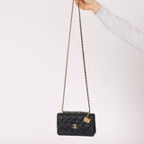 Limited Edition Chanel 2022 Caviar Wallet On Chain with Bag Charm