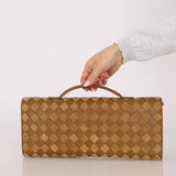 Limited Edition Bottega Veneta Suede & Lambskin Andiamo Top Handle
