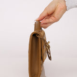 Limited Edition Bottega Veneta Suede & Lambskin Andiamo Top Handle