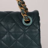 Chanel 2013 Emerald Soft Medium Elegence Flap Bag