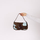 Rare Fendi Ponyhair Cow Print Baguette