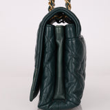 Chanel 2013 Emerald Soft Medium Elegence Flap Bag