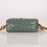 Bottega Veneta Mini Loop Intrecciato Polished Leather Camera Bag