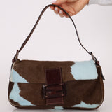 Rare Fendi Ponyhair Cow Print Baguette