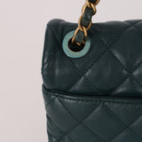 Chanel 2013 Emerald Soft Medium Elegence Flap Bag