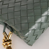 Bottega Veneta Mini Loop Intrecciato Polished Leather Camera Bag